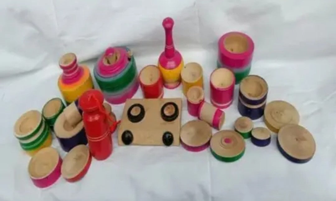 Wooden Kitchen Play Set – Chhoti Rasoi, Vaddia Yaadan