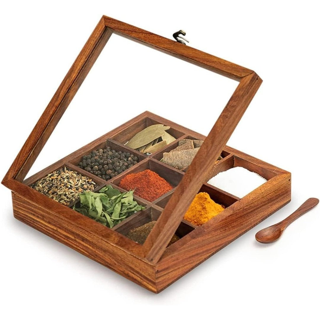 Wooden Spice Box – Organize Your Flavors, Celebrate Your Heritage