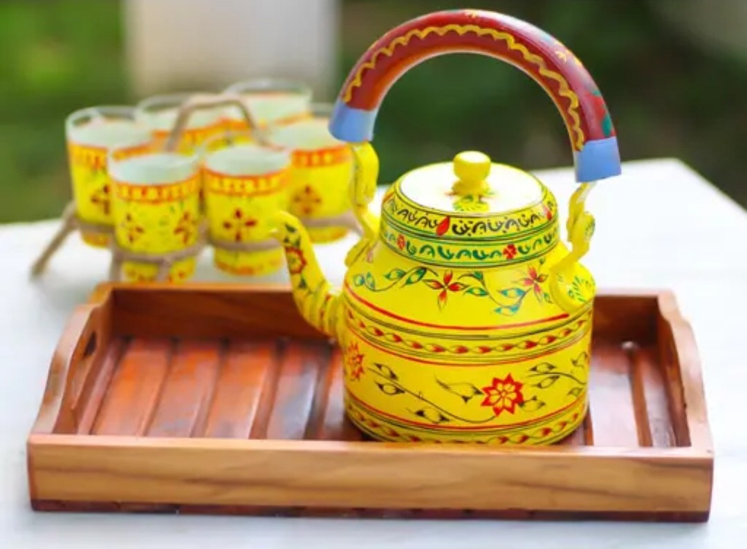 "Jitthe Tea Utthe Me" – Traditional Punjabi Tea Set