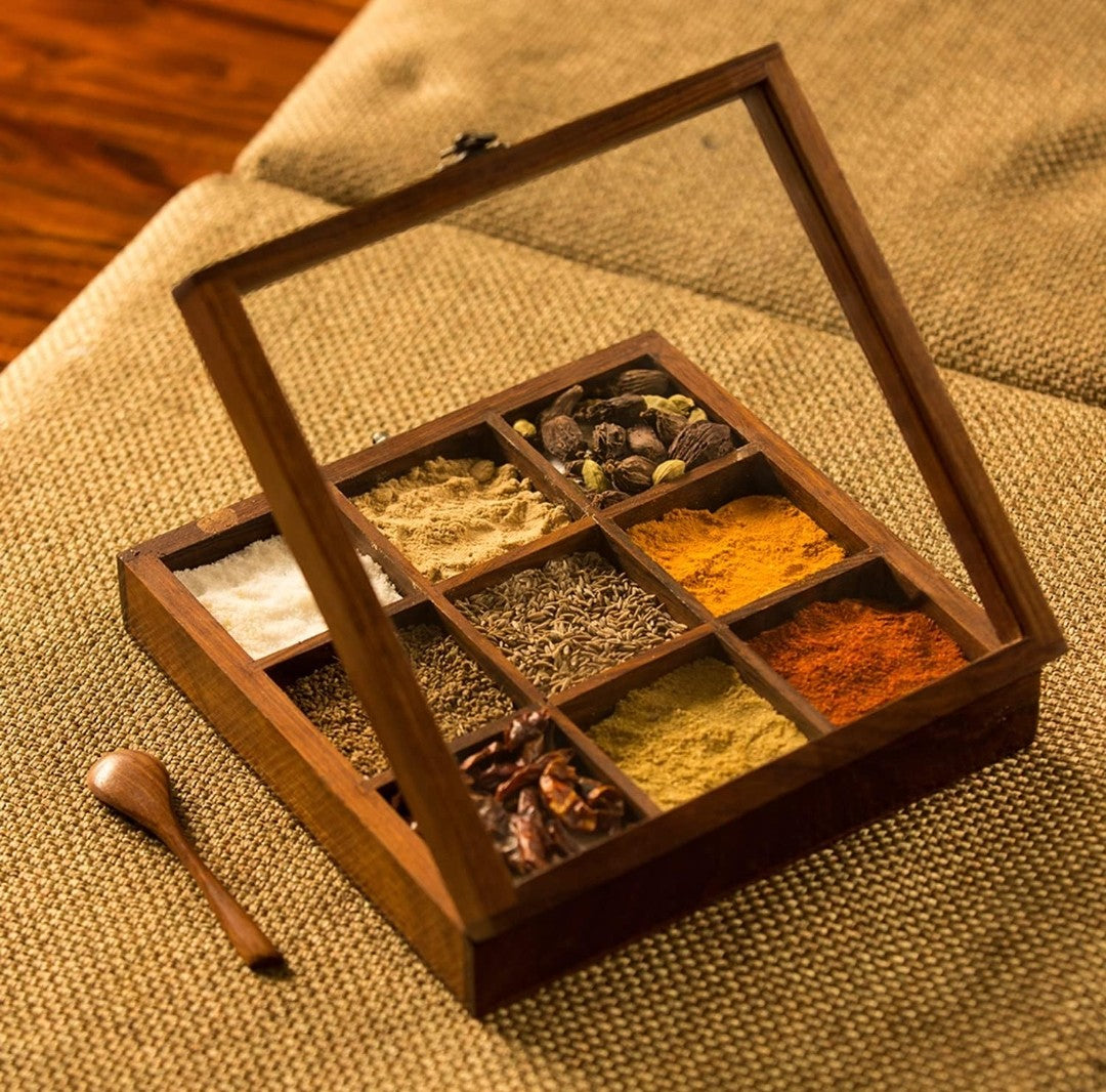 Wooden Spice Box – Organize Your Flavors, Celebrate Your Heritage