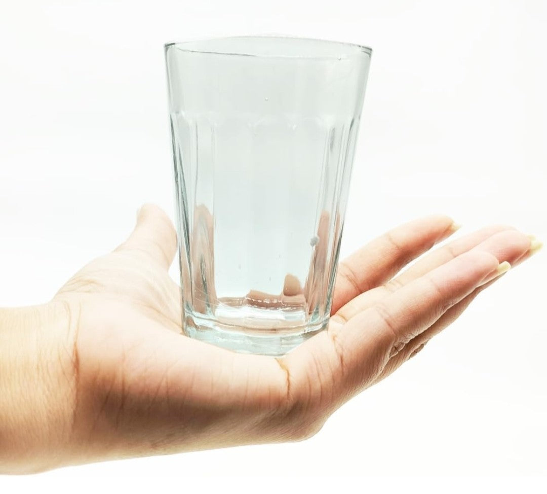 Pind Wali Chaa – Cutting Chai Glasses with Stand | Tea Glass Set of 6 + 1 Extra | Dhaba Style Wrought Iron Carrier (120 ml)